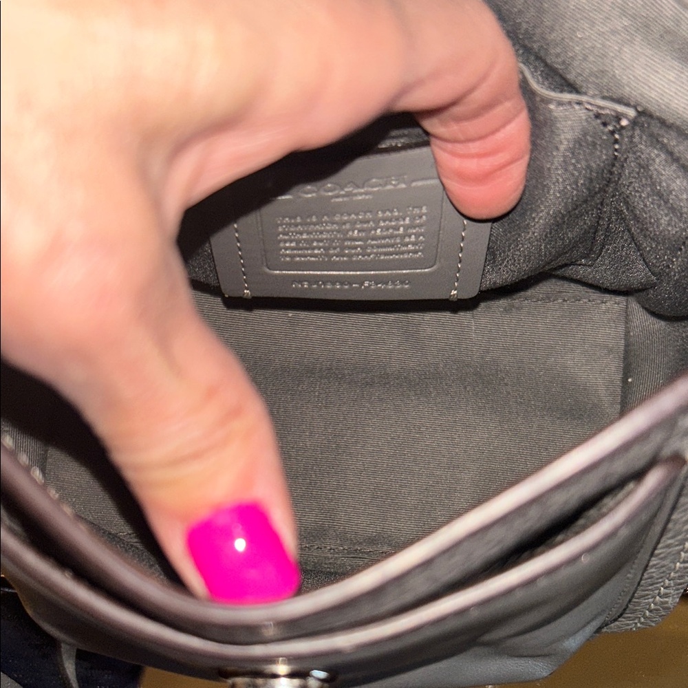 Coach Gray Leather Satchel converts into a backpack - Picture 11 of 13